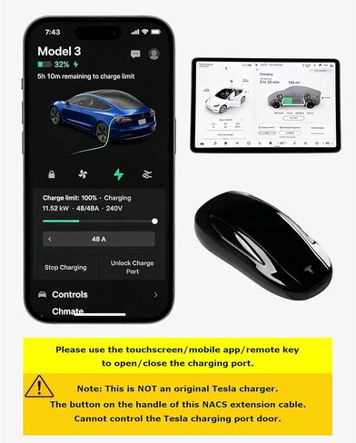 كابل تمديد ل Tesla مع قابس NACS للنموذج Y x 3 S-truct in Saudi Arabia