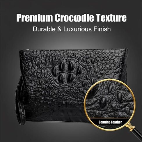 محفظة قابض جلدية حقيقية للرجال لرجال حقيبة المال الأموال متعددة الوظائف. in Kuwait