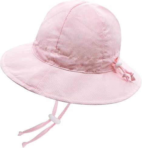 YAMEIZE Baby Girls Sun Hat - Adjustable Toddler Summer Swim Bucket Hat 6 Months-2 Years Beach Outdoor in Saudi Arabia