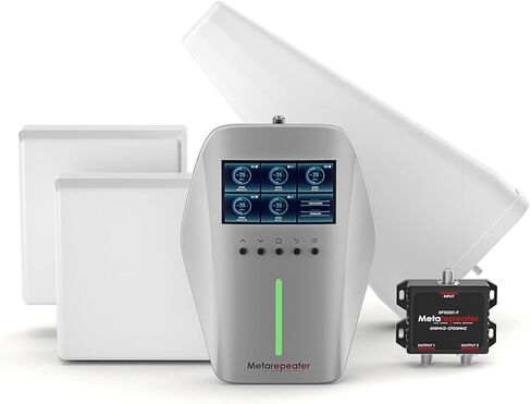 معزز الهاتف الخليوي للغرف المتعددة، يغطي مساحة 10000 قدم مربع مع هوائيين داخليين معزز إشارة الهاتف الخليوي مع شاشة LCD 5G متوافق مع جميع شركات النقل الأمريكية - Verizon AT&T T-Mobile، معتمد من لجنة الاتصالات الفيدرالية (FCC) in Kuwait