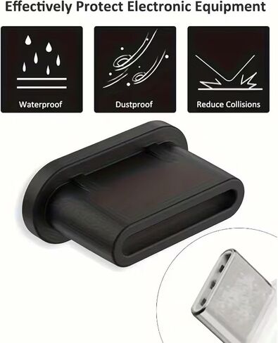 Type C Dust Plug & Speaker Dust Cover Kit – Universal USB-C Charging Port Protector and Phone Speaker Mesh Set with Cleaning Brush & Tweezers, Compatible with iPhone, Samsung Galaxy, Pixel, and More in Saudi Arabia