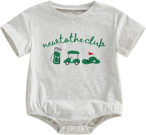 Baby Boy Girl Golf Outfit Apparently I Like Golf Onesie Short Sleeve Tshirt Romper Bodysuit Infant Summer Clothes in Saudi Arabia