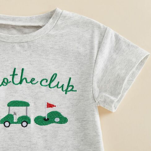 Baby Boy Girl Golf Outfit Apparently I Like Golf Onesie Short Sleeve Tshirt Romper Bodysuit Infant Summer Clothes in Saudi Arabia