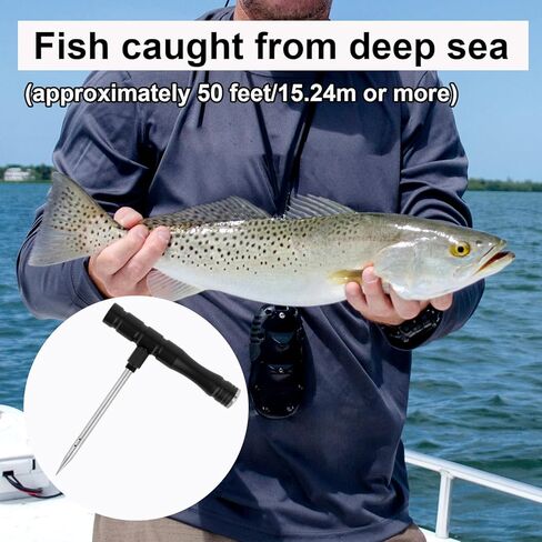Fish Venting Tool, Stainless Steel Combination Fish Venting Tool Used to Vent Deep Sea Fishes Essential Tools for The Angler in Saudi Arabia