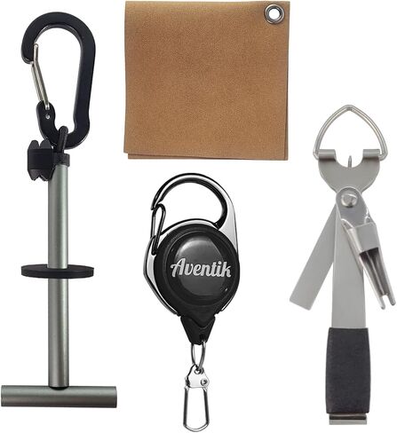 Eupheng Fly Fishing Tools Kit, Fly fishing forceps, Fly Fishing Tying Knot Tool, Fly Fishing Tippet Spool Holder, Zinger Retractor, Dry Fly Patch and Leader Straightener in Saudi Arabia