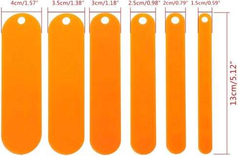 BeeSpring 6 Pcs/Set Fishing Netting Needle Shuttle Plastic Net Making Repair Tools in Saudi Arabia