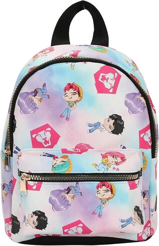 Bioworld KPop Demon Hunters Huntrix AOP Adult Black 11.5" Mini Backpack in Saudi Arabia