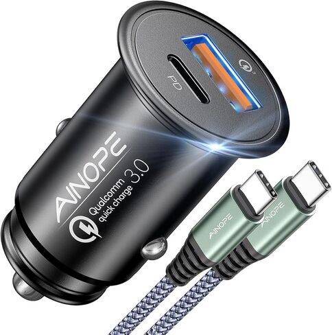 AINOPE 67.5W Car Charger USB C Fast Charge for iPhone 17 Pro, PD 45W USB C Car Charger Fast Charging【Mini & Metal】Valentines Day Gifts for Him Her Cigarette Lighter Adapter for iPhone 17 Pro Max 16 15 in Saudi Arabia