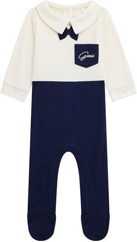 GUESS baby-boys Eco Brushed Interlock Overall in Saudi Arabia
