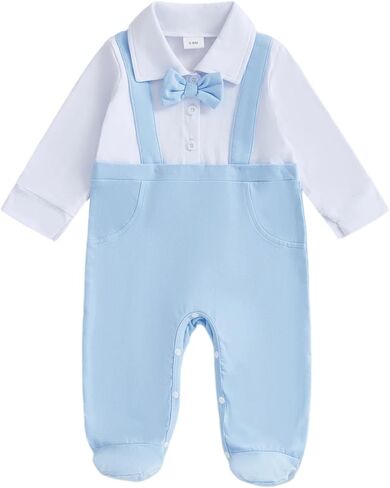 Newborn Baby Boy Clothes Zipper Footies Infant Romper Jumpsuit Fall Winter | 0 3 6 Months Infant Clothes,Long Sleeve,Plaid,One Piece,Onesie,Newborn Boy Outfit,Preemie Boys Clothes,Coming Home Outfit in Saudi Arabia