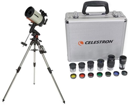 Celestron Advanced VX 8" EdgeHD Telescope - with Deluxe Accessory Kit (5 Celestron Plossl Eyepieces, 1.25" Barlow Lens, 1.25" Filter Set, Accessory Carry Case in Saudi Arabia