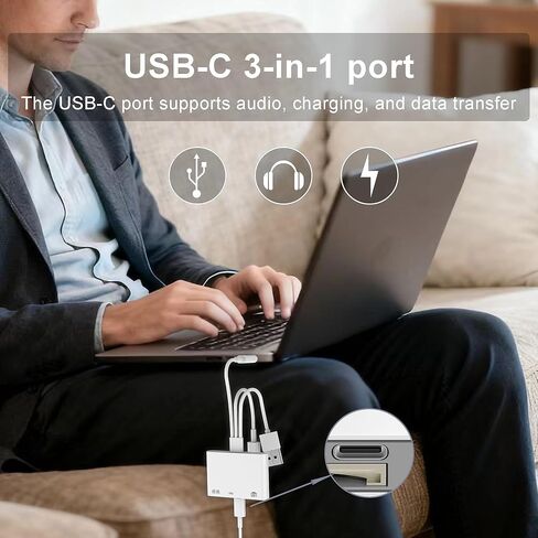 4-in-1 SD Card Reader for iPhone iPad Mac, USB-C+Lightning+USB 3.0 OTG Adapter, Fast Transfer from Camera SD/TF Card to Phone, Compatible with Flash Drive in Saudi Arabia