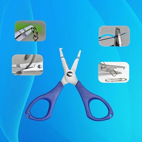 مجموعة أدوات صيد السمك 8 قطع قابلة للجيب، كماشة صيد سكين قابلة للطي ومقص ومقبض شفاه السمكة ومبراة حبل غمد، أدوات صيد المياه العذبة والمالحة من أبودا، هدايا صيد الأسماك in Kuwait