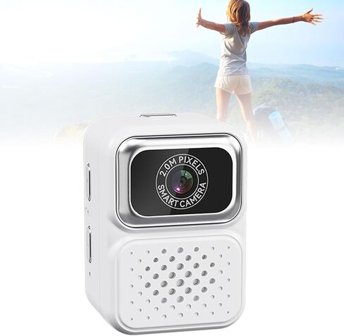 كاميرا Sanpyl Mini Keychain ، الكاميرا الرقمية بحجم 1080 بكسل بحجم 1080 بكسل مع بطاقة تخزين 32 جيجابايت ، وقت استخدام 100 متر ، كاميرا فيديو صغيرة لدراسة السفر (رمادي) in Saudi Arabia