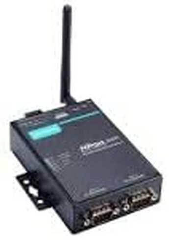 NPort W2250A-W4-T-US، 2-Port RS-232/422/485 خادم الأجهزة اللاسلكية، 12 إلى 48 VDC، -40 إلى 75 درجة مئوية درجة حرارة التشغيل in Kuwait