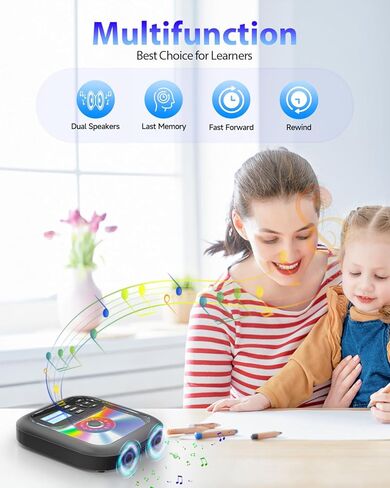 مشغل أقراص مضغوطة محمول مع بلوتوث - قابل لإعادة الشحن مع جهاز إرسال FM ومكبرات صوت مزدوجة وسماعات رأس واستخدام AUX للسيارة والسفر إلى المنزل in Kuwait