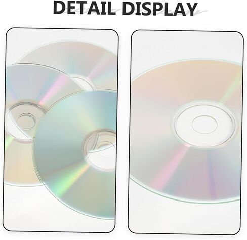Tofficu 50pcs القرص الزخرفية اليدوية أقراص CD أقراص الزخرفية DIY أقراص ديكور المنزل DIY أقراص CD المنزلية أقراص فارغة للصور أقراص CD الديكور فارغة للمنزل البلاستيك in Kuwait