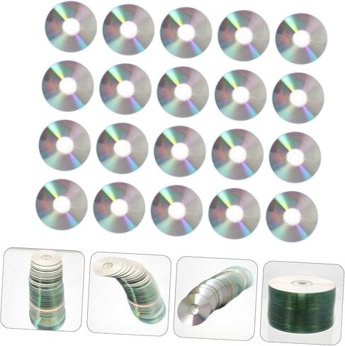 Tofficu 50pcs القرص الزخرفية اليدوية أقراص CD أقراص الزخرفية DIY أقراص ديكور المنزل DIY أقراص CD المنزلية أقراص فارغة للصور أقراص CD الديكور فارغة للمنزل البلاستيك in Kuwait