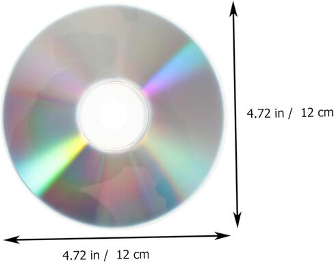 Tofficu 50pcs القرص الزخرفية اليدوية أقراص CD أقراص الزخرفية DIY أقراص ديكور المنزل DIY أقراص CD المنزلية أقراص فارغة للصور أقراص CD الديكور فارغة للمنزل البلاستيك in Kuwait