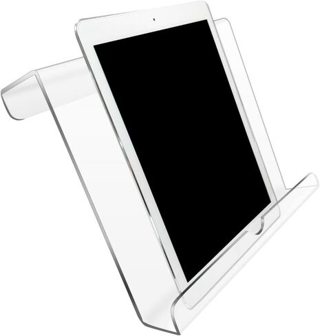 Treadmill Tablet Holder, Acrylic Book Stand for Exercise Bike Stair Machine, with Easy Setup No Tools Needed, for Reading Watching While Working Out (Transparent) in Saudi Arabia