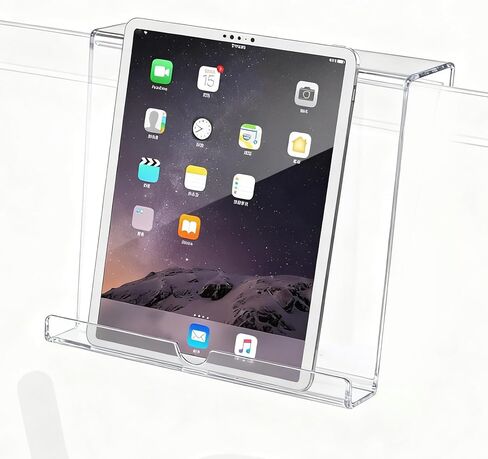 Treadmill Tablet Holder, Acrylic Book Stand for Exercise Bike Stair Machine, with Easy Setup No Tools Needed, for Reading Watching While Working Out (Transparent) in Saudi Arabia