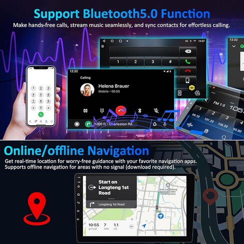 4G+64G for Dodge RAM 1500 Radio 2009-2012: Car Radio Upgrade for Dodge Ram 1500 2500 3500, Android 15 Stereo Replacement, Wireless/Wire Carplay&Android Auto/Bluetooth/WiFi/GPS/FM SWC/Backup Camera in Saudi Arabia