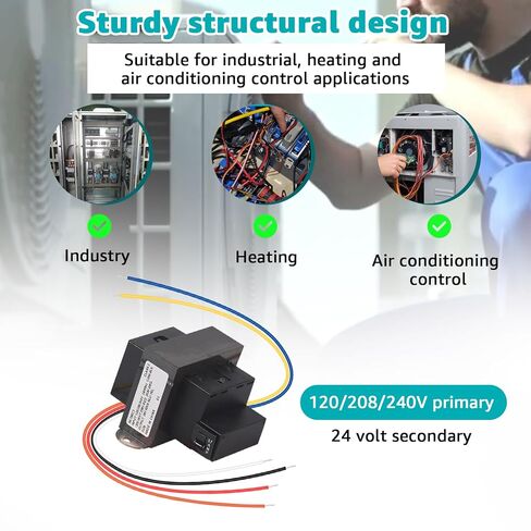 90-T60C3 Transformer 120/208/240V to 24V 60VA Foot Mount Class 2 Transformer Replacement for Industrial, Heating, Air Conditioning Controls Applications in Kuwait