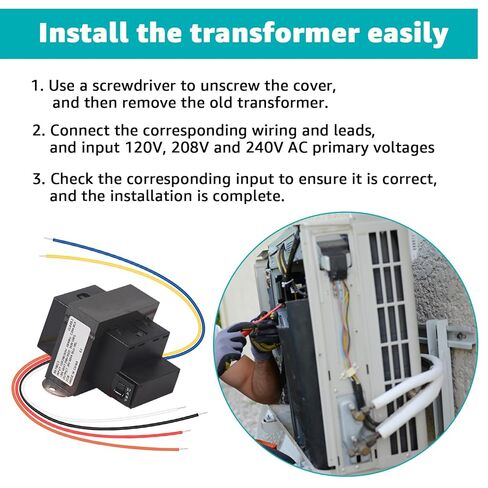 90-T60C3 Transformer 120/208/240V to 24V 60VA Foot Mount Class 2 Transformer Replacement for Industrial, Heating, Air Conditioning Controls Applications in Kuwait