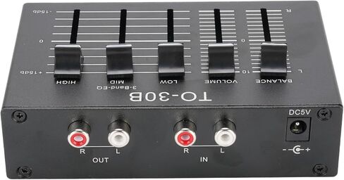EBTOOLS Phono Preamp، معادل 3 نطاقات مع علبة من سبائك الألومنيوم، كسب قابل للتعديل والتحكم في مستوى الصوت، متوافق مع الأقراص الدوارة وأجهزة الاستريو، مدعوم من USB 5V in Saudi Arabia