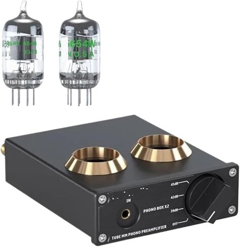 مضخم فونو لمضخم الفونوغراف القرص الدوار المصغر صوت ستيريو HiFi مُضخّم صوت صندوق X2 مناسب DIY (مع أنابيب 5654 وات) in Kuwait