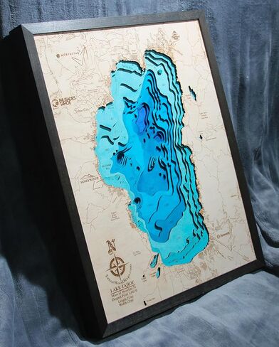 TahoeWoodMaps.com Medium Lake Tahoe *Fade to Deep* in Saudi Arabia