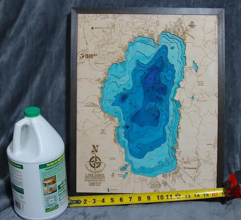 TahoeWoodMaps.com Medium Lake Tahoe *Fade to Deep* in Saudi Arabia