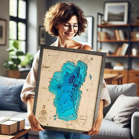 TahoeWoodMaps.com Medium Lake Tahoe *Fade to Deep* in Saudi Arabia