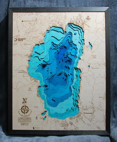 TahoeWoodMaps.com Medium Lake Tahoe *Fade to Deep* in Saudi Arabia