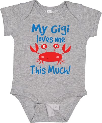 ملابس داخلية للأطفال من Inktastic My Gigi Loves Me Grandchild Crab Baby in Kuwait