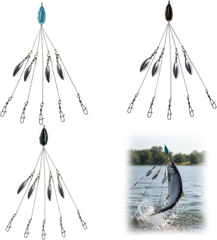 3 قطع من طُعم الصيد بمظلة على شكل ذراع ألاباما لصيد السمك، طعوم سباحة خفيفة الوزن لصيد الأسماك في المياه العذبة، هدية رائعة لعشاق الصيد in Kuwait