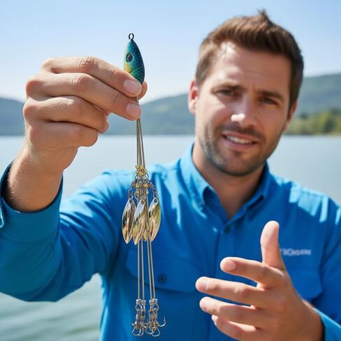 3 قطع من طُعم الصيد بمظلة على شكل ذراع ألاباما لصيد السمك، طعوم سباحة خفيفة الوزن لصيد الأسماك في المياه العذبة، هدية رائعة لعشاق الصيد in Kuwait