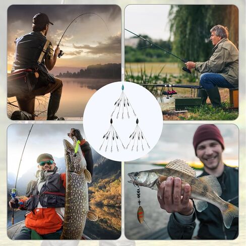 3 قطع من طُعم الصيد بمظلة على شكل ذراع ألاباما لصيد السمك، طعوم سباحة خفيفة الوزن لصيد الأسماك في المياه العذبة، هدية رائعة لعشاق الصيد in Kuwait