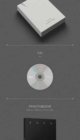 BLACKPINK BORN PINK 2nd Album BOX SET Version CD+Photobook+Accordion Lyrics Paper+Large Photocard+Postcard+Instant Film+Selfie Photocard+Tracking (GRAY Version)) in Saudi Arabia