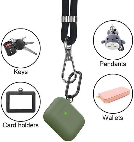 Phone Patch Lanyard Set of 2, 1 Pcs Wrist Strap and 1 Pcs Adjustable and Removable Crossbody Neck Strap for Women and Men, Suitable for Most Smartphones, Black in Saudi Arabia