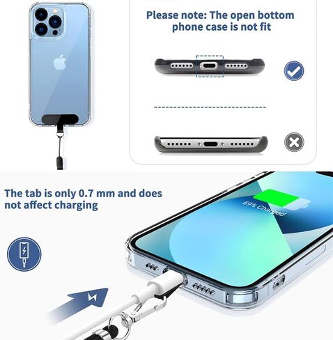 Phone Patch Lanyard Set of 2, 1 Pcs Wrist Strap and 1 Pcs Adjustable and Removable Crossbody Neck Strap for Women and Men, Suitable for Most Smartphones, Black in Saudi Arabia