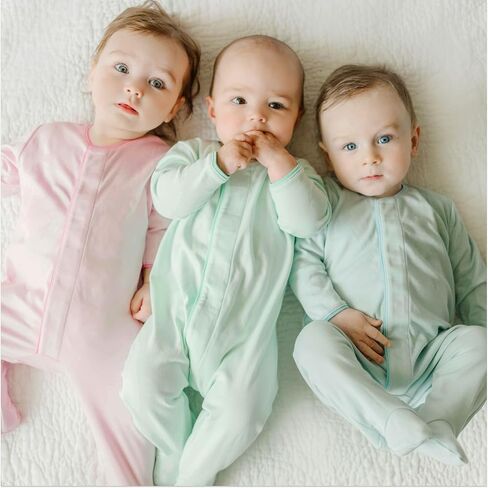 Magnetic Baby Footie - Peruvian Pima Cotton, Premium Infant One-Piece with Easy Magnetic Closures, Soft Breathable in Saudi Arabia