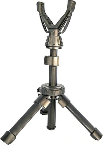 Portable Shooting Tripod with 360° Rotating & Removable V Yoke - Adjustable Height Rifle Rest Stand for Hunting, Target Shooting, Binoculars, Cameras & Outdoor Activities in Saudi Arabia