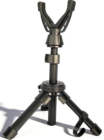 Portable Shooting Tripod with 360° Rotating & Removable V Yoke - Adjustable Height Rifle Rest Stand for Hunting, Target Shooting, Binoculars, Cameras & Outdoor Activities in Saudi Arabia