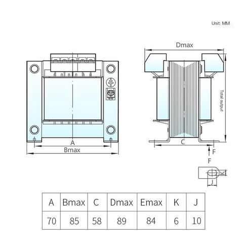 محول التحكم BK-50W 380 فولت/220 فولت إلى 12 فولت/24 فولت أداة الآلة ثلاث مراحل/مرحلة واحدة عزل 110 فولت (220 فولت 24 فولت) in Kuwait