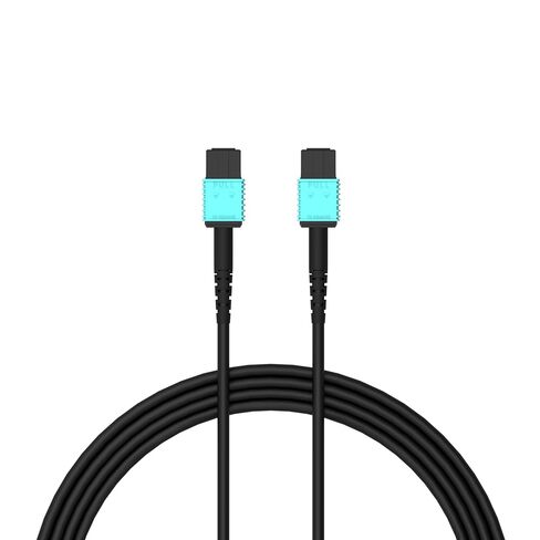 MPO Female to Female Full Fiber Optic Armored Cable 100FT, OM3 Multimode, 7-Core Type-A, Designed Detachable HDMI/DP/Ethernet Interface Modules in Saudi Arabia