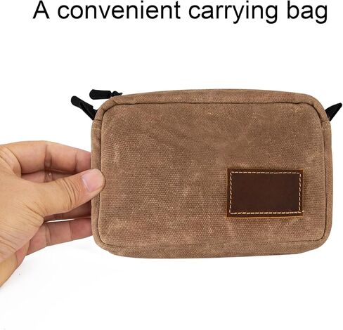 حقيبة Edc بسحاب، حقيبة حزام Edc للرجال والنساء، حقيبة خصر للمشي لمسافات طويلة، حقيبة قماش مشمع، منظم جيب مضاد للسرقة للاستخدام اليومي in Kuwait