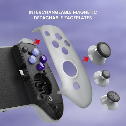 وحدة تحكم الألعاب المحمولة GameSir G8 Galileo Type-C لسلسلة Android وiPhone 15 (USB-C)، لوحة ألعاب التوصيل والتشغيل مع عصا التحكم بتأثير Hall/مشغل Hall، ومقبس صوت 3.5 مم (متجدد) in Saudi Arabia