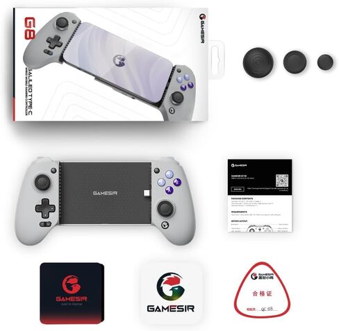 وحدة تحكم الألعاب المحمولة GameSir G8 Galileo Type-C لسلسلة Android وiPhone 15 (USB-C)، لوحة ألعاب التوصيل والتشغيل مع عصا التحكم بتأثير Hall/مشغل Hall، ومقبس صوت 3.5 مم (متجدد) in Saudi Arabia