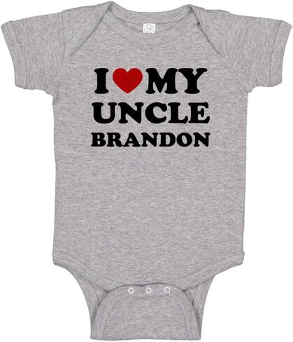 I Love My Uncle Brandon Baby Infant Bodysuit in Saudi Arabia